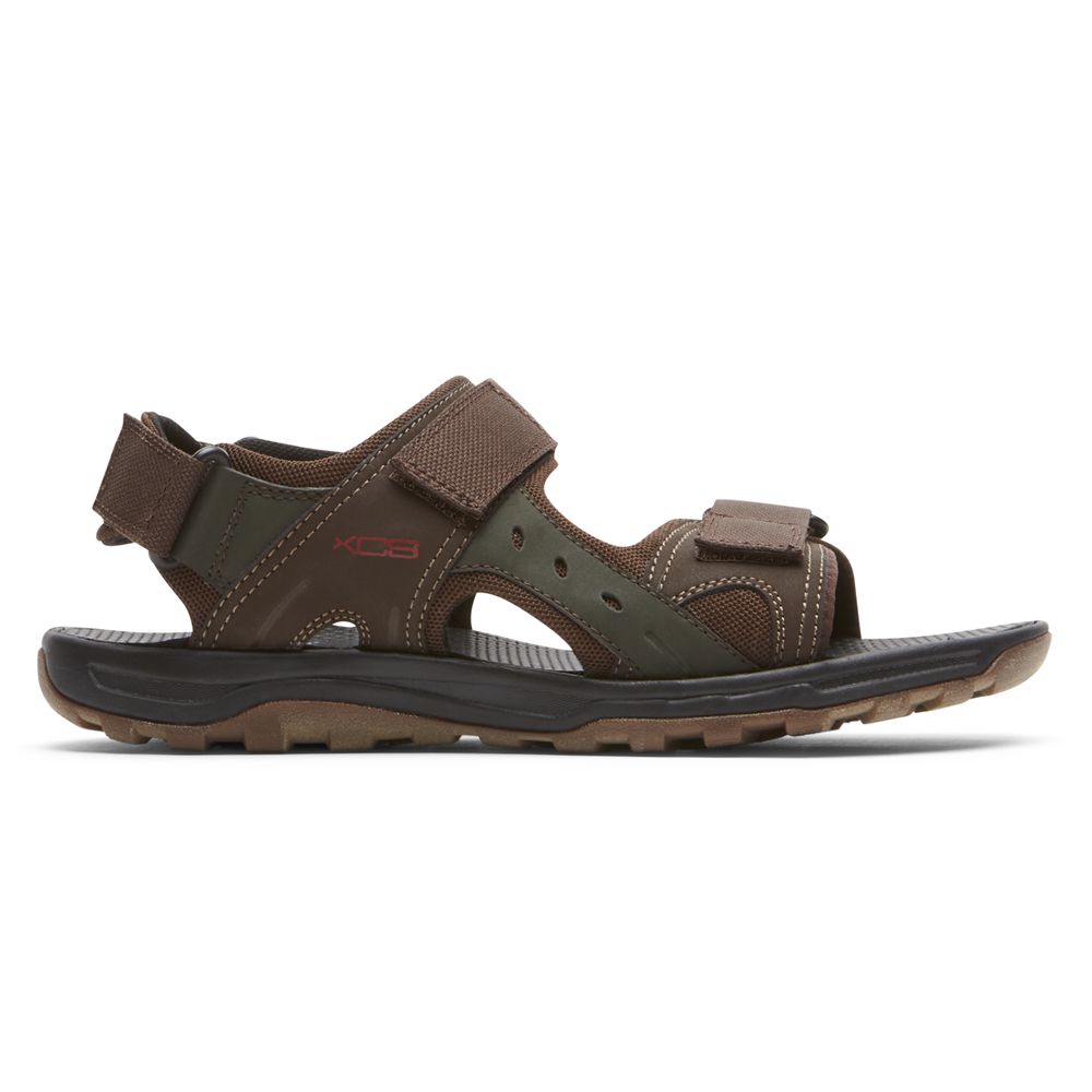 Rockport Canada Xcs Trail Technique Adjustable - Mens Sandals Brown (FYU683254)